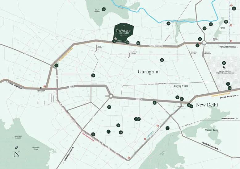 Location map — Sector 103, Dwarka Expressway