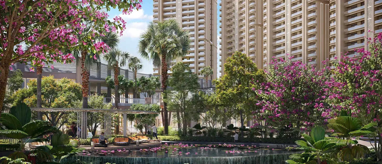 Whiteland The Westin Residences Sector 103, Dwarka Expressway Gurgaon — landscaped towers at morning light